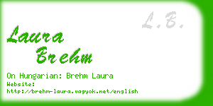 laura brehm business card